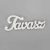 Fa felirat "Tavasz" 9cm x 3,5cm - fehér 8db/csomag