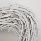 Fonott vessző szív koszorú 22cm