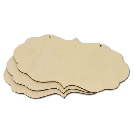 Natúr fa fodros tábla 12cm x 25cm 3db/csomag