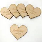 Fa szív "Fontos vagy nekem" 4cm