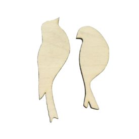 Fa figura - Madár pár 8cm