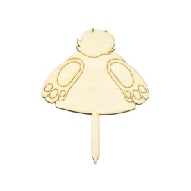 Beszúrós fa nyuszi popsi 13,5cm Beszúrós fa nyuszi popsi 13,5cm