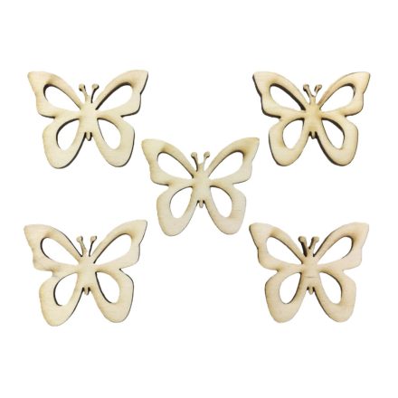 Fa figura - Áttört szárnyú lepke 5cm x 4cm 5db/csomag