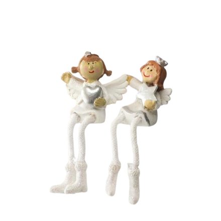 Lógólábú kerámia angyal 12cm