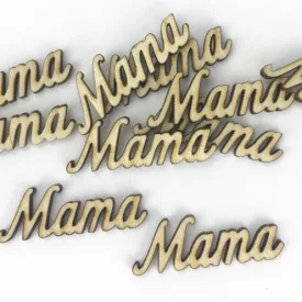 Natúr fa "Mama" felirat 5cm
