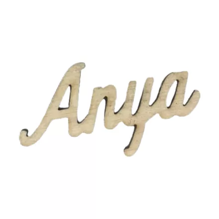 Natúr fa "Anya" felirat 4,5cm x 2,5cm - natúr