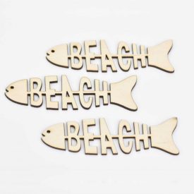 Fa felirat "Beach hal" 3,5cm x 12cm Fa felirat "Beach hal" 3,5cm x 12cm