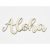 Natúr fa - "Aloha" felirat 7,7x20cm