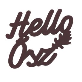 Fa "Hello Ősz" felirat 11cm x 11cm barna Fa "Hello Ősz" felirat 11cm x 11cm barna