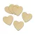 Fa szív 7cm 6db/csomag