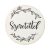 Nyomtatott fa tábla - Szeretettel 5cm x 3mm 5db/csomag