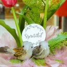 Nyomtatott fa tábla - Szeretettel 5cm x 3mm