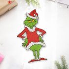 Nyomtatott fa tábla - Mosolygós grincs