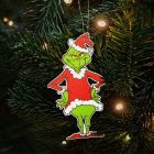 Nyomtatott fa tábla - Mosolygós grincs