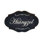 Nyomtatott fa tábla - Hiányzol  4,4cm x 2,9cm