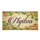 Nyomtatott fa tábla - Nyitva-Zárva 2 oldalas 24,3cm x 13cm