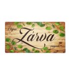 Nyomtatott fa tábla - Nyitva-Zárva 2 oldalas 24,3cm x 13cm