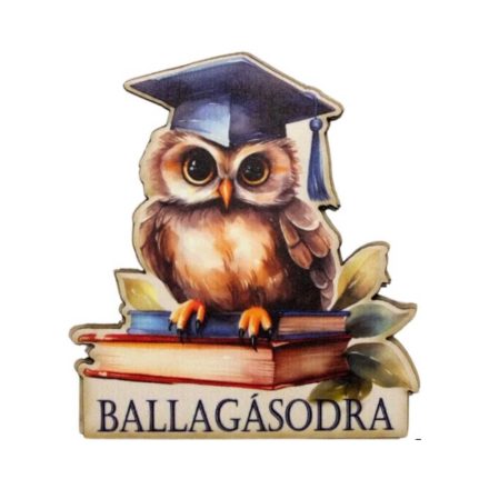 Nyomtatott dekorkarton - Ballagásodra bagollyal 3db/csomag
