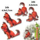 Nyomtatott dekorkarton - Grincs kutyája 4db/cs