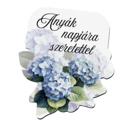 Nyomtatott dekorkarton - Anyák napjára szeretettel virágos tábla 4db/csomag
