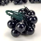 Mini karácsonyfa dísz pick 1,5cm fekete