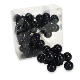 Karácsonyfa dísz pick 3cm fekete | 12 darabos csomag Karácsonyfa dísz pick 3cm fekete | 12 darabos csomag