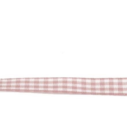 Kockás szalag 1cm széles rózsaszín