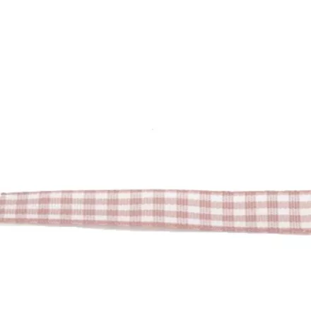 Kockás szalag 1cm széles rózsaszín