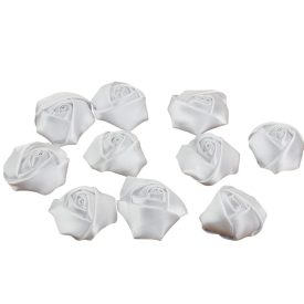 Esküvői szatén rózsafej fehér 3,5cm Esküvői szatén rózsafej fehér 3,5cm