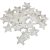 Polisztirol csillag  6cm 5db/csomag