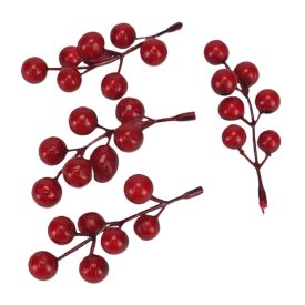 Piros bogyópick hosszúkás 10cm Piros bogyópick hosszúkás 10cm