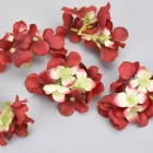 Hortenzia fej 5cm piros