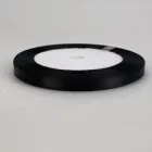 Szatén szalag 6mm - fekete