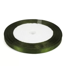 Szatén szalag 6mm fenyőzöld