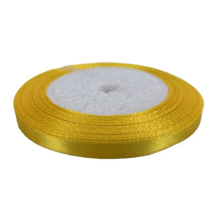Szatén szalag 6mm - sárga