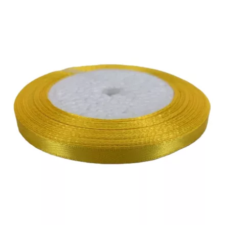 Szatén szalag 6mm - sárga