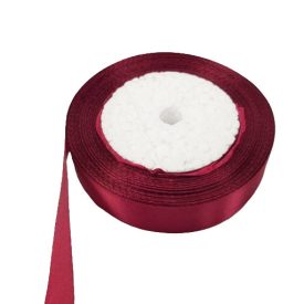 Szatén szalag 2cm széles bordó