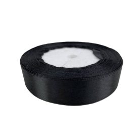 Szatén szalag 2cm széles fekete