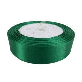 Szatén szalag 2cm széles sötétzöld