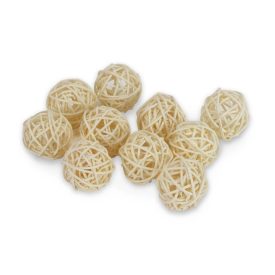 Vessző gömb krém 3cm 10db/comag