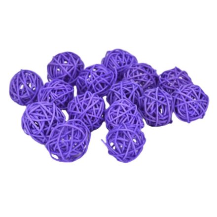 Vessző gömb lila 3cm 10db/csomag