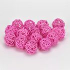 Vessző gömb rózsaszín 3cm