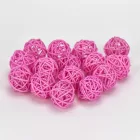 Vessző gömb rózsaszín 3cm