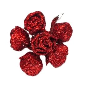 Rózsa csokor csillámos piros 1 csokor Rózsa csokor csillámos piros 1 csokor