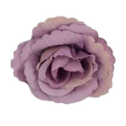 Fodros mini rózsafej 4cm lila 15db/csomag