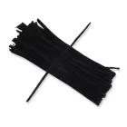 Zsenília drót fekete 100db/csomag