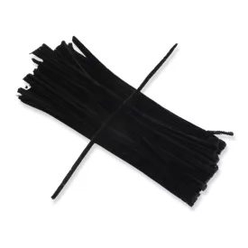 Zsenília drót fekete 100db/csomag