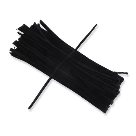 Zsenília drót fekete 100db/csomag