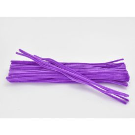 Zsenília drót lila 100db/csomag 30cm Zsenília drót lila 100db/csomag 30cm