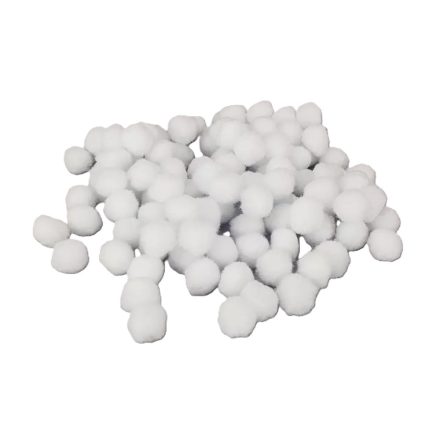 Pompon 2cm fehér